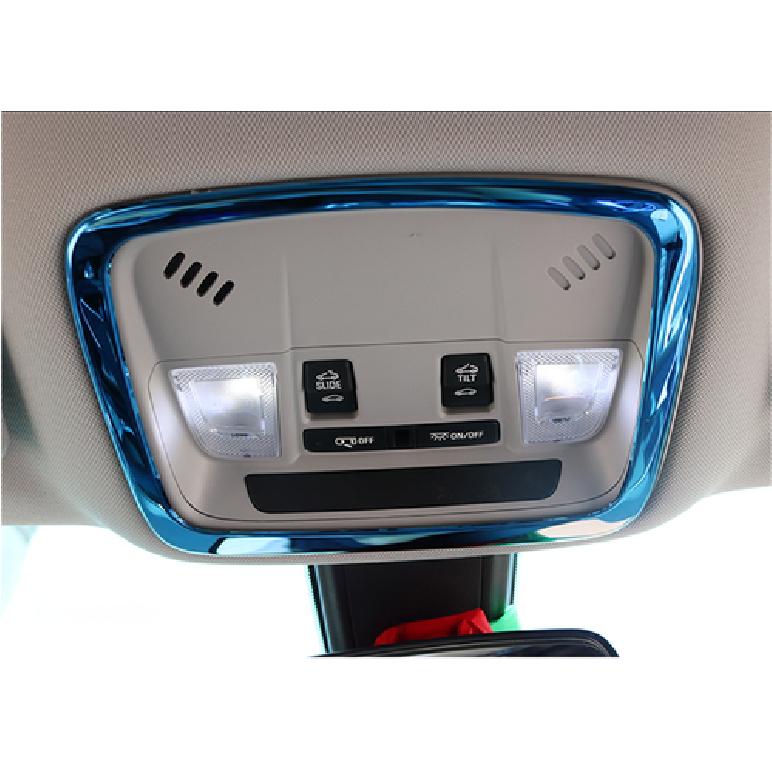 For Chevrolet Malibu 2016-21 Blue Steel Car Front Reading Lamp Frame Cover Trim