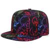Printed New Skeleton Flat Edge Hat Street Dance Hiphop Hat Cycling Sunshade Skateboard Hat Baseball Hat Unisex