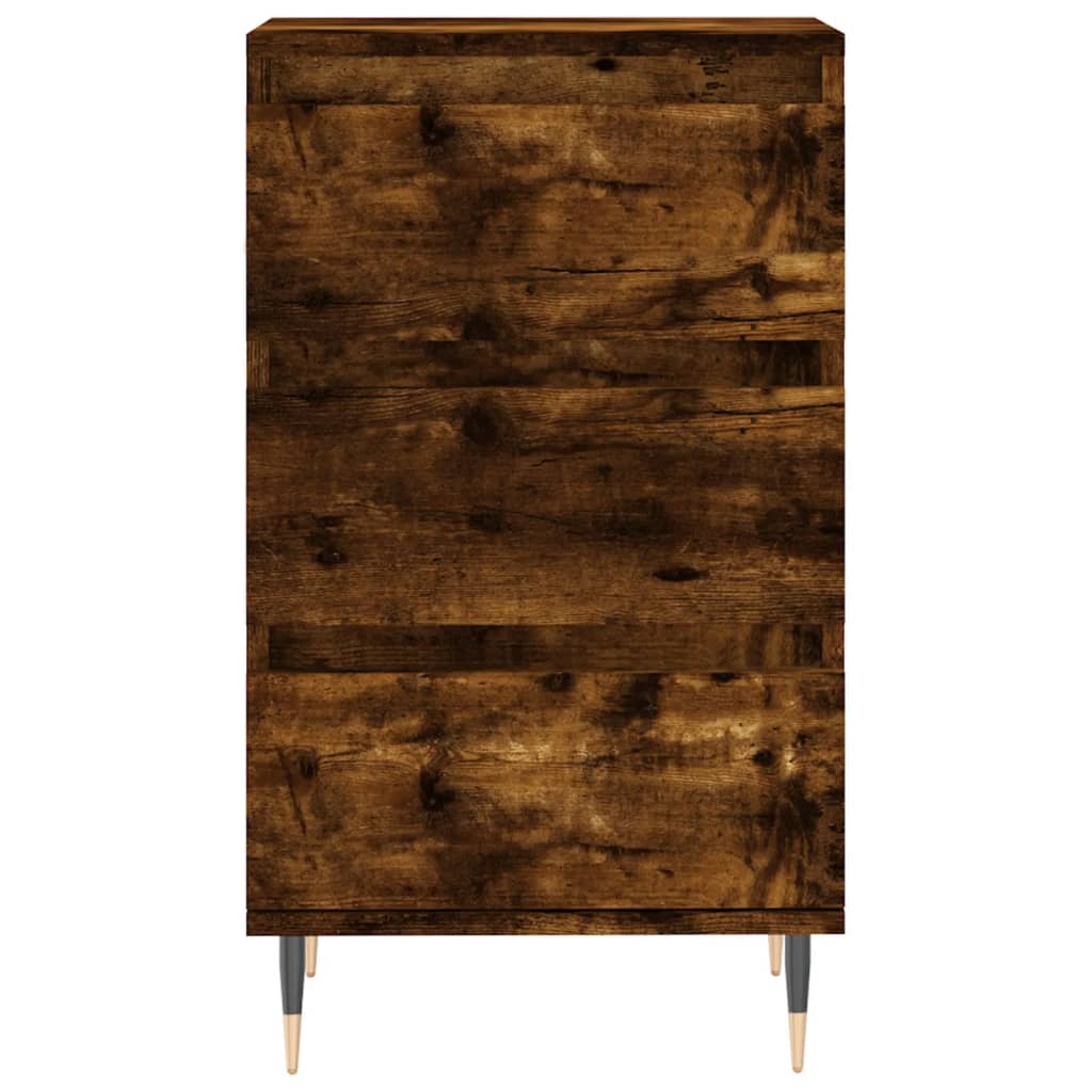 Vidaxl Komoda, Przydymiony Dąb, 40X35X70 Cm, Materiał Drewnopochodny