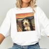 Plus Size Summer Womens Funny Cat Scream Parody TShirt Cotton Breathable Stylish Versatile Street Style Oversized