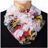 Color Block Scarf: Women's Four Seasons Warm Flower Neck Warmer – Fashionable Korean Style, Versatile Collar.