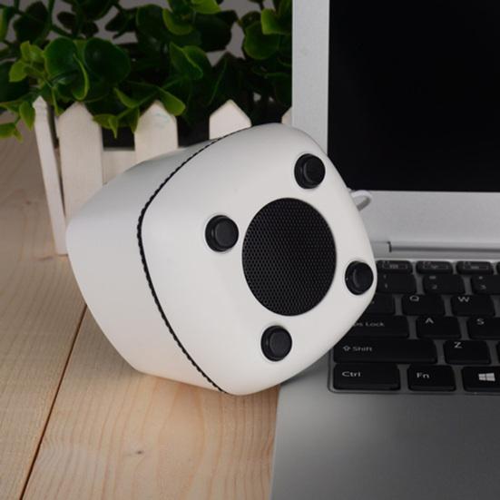 YI001 Computer Speaker Plug Play Wide Compatibility ABS Mini USB Wired Subwoofer Speaker for Home