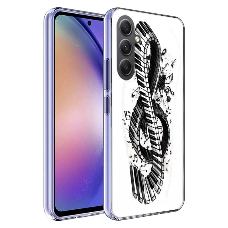 

Piano Keys Musical Phone Case For Samsung A70 A50S A40 A30 A20E A16 A26 A36 A56 A17 Galaxy Note 20 10 9 8 A71 A51 A41 A31 A21S A Samsung A41