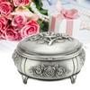 Jewelry Box Retro   Metal Oval Shaped Jewelry Storage Box   for   Necklace Ear S