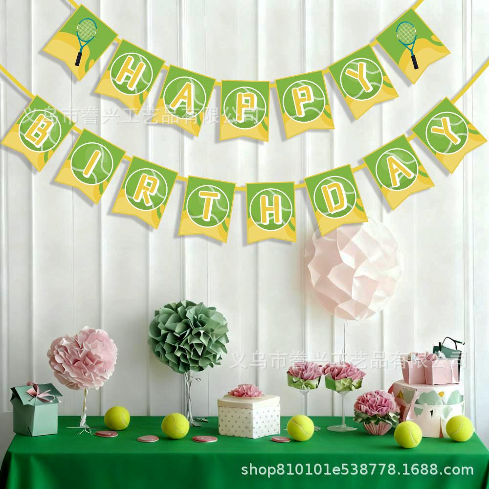 Spot Sport Themenparty Flagge Tennis Baseball Golf Dekoration Flagge Party Dekoration Banner