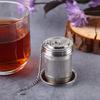 Loose Leaf Tea Strainer with Tray Hanging Chain Fine Mesh Stainless Steel Tea Infuser Mini Cylindrical Tea Maker Reusable Tea Steeper Tea Accessories