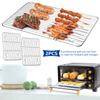 2Pcs Baking Rack Cooling Rack Stainless Steel Metal Roasting Cooking Rack Heat Resistant Bread Cake Cooling Rack Grid Baking Pan