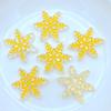 10/20Pcs New Resin Cute Mixed Mini Snowflake Flat Back Cabochon Scrapbooking Hair Bow Center Embellishments DIY Accessories L09
