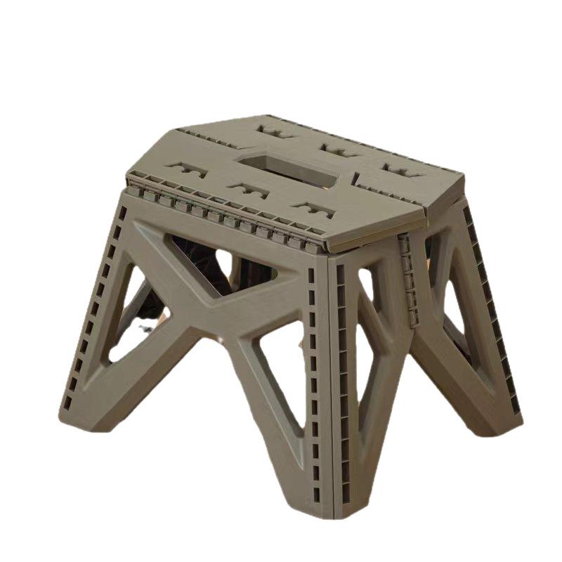 Outdoor folding stool, camping portable plastic stool, lightweight folding stool, minimalist stool, fishing stool, portable