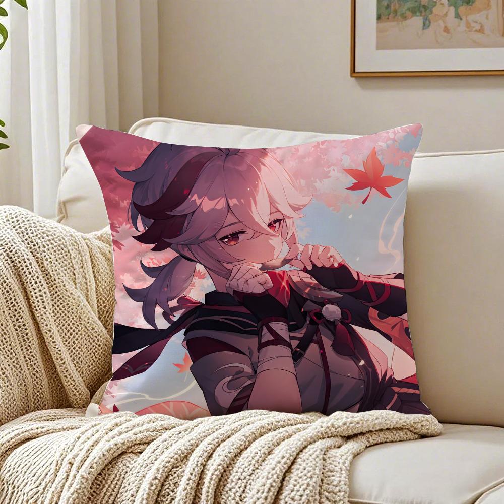 K-Kazuha Cushion Cover Pillowcase Anti-Dustmite Living Room Sofa Decor Cushion Room