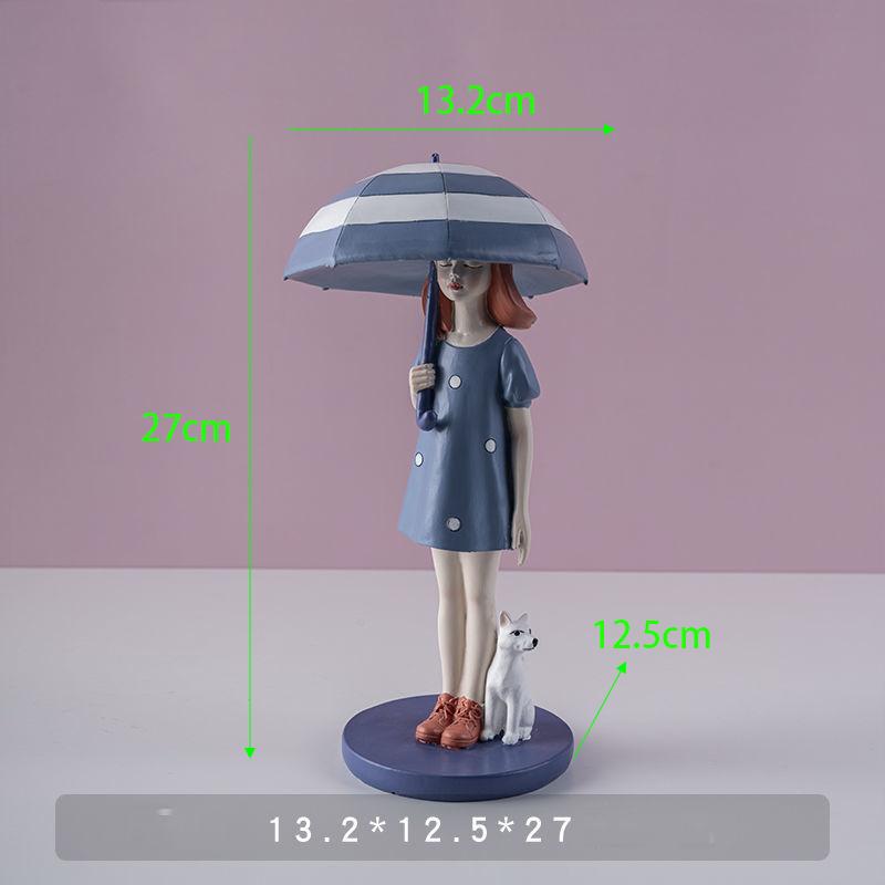 Nowoczesna żywica słodka dziewczyna balonowa statua akcesoria dom salon figurki pulpit dekoracja regał szafka rzeźba rzemiosło