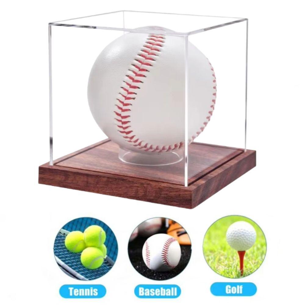 Transparent Baseball Box Quality Acrylic Baseball Holder Baseball Display Case  Golf Tennis Ball