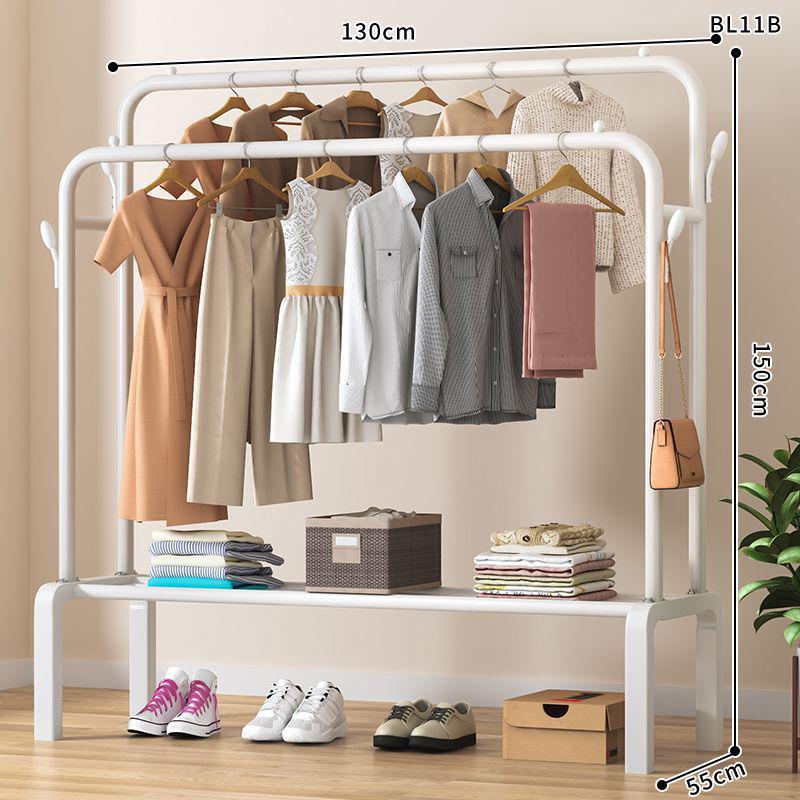 Multi-Functional Clothes Rack: Standing Drying & Coat Hanger for Bedroom, Dorm, or Balcony.