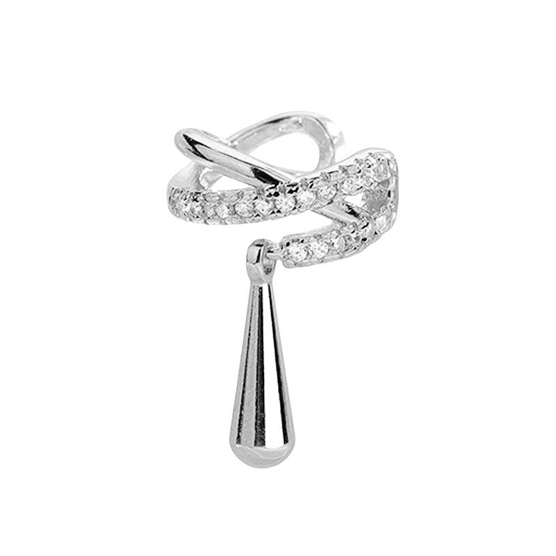 

1PC INS Fashion Y2K Water Droplet Dangle Ear Cilp For Women Simple Elegant Non Pierced Helix Tragus Fashion Jewelry Gift