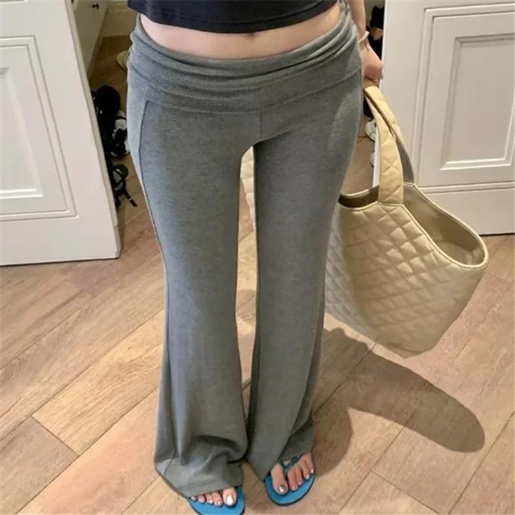 

Mature Style Sexy High-Waisted Slimming Flared Pants - 2025 Spring Collection Small