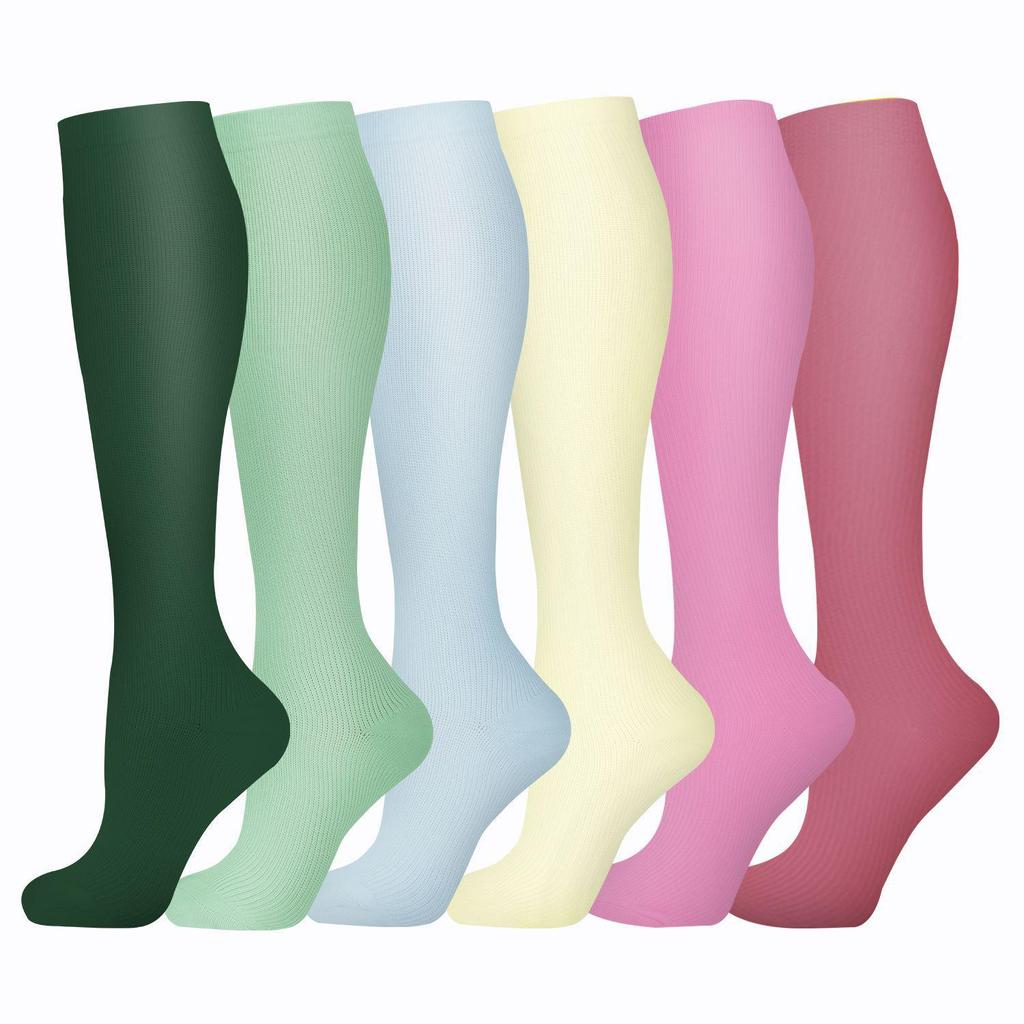 Compression Knee-high Socks Set for Running and Sports - Graduated Support, Multiple Pairs (3/4/6/8)