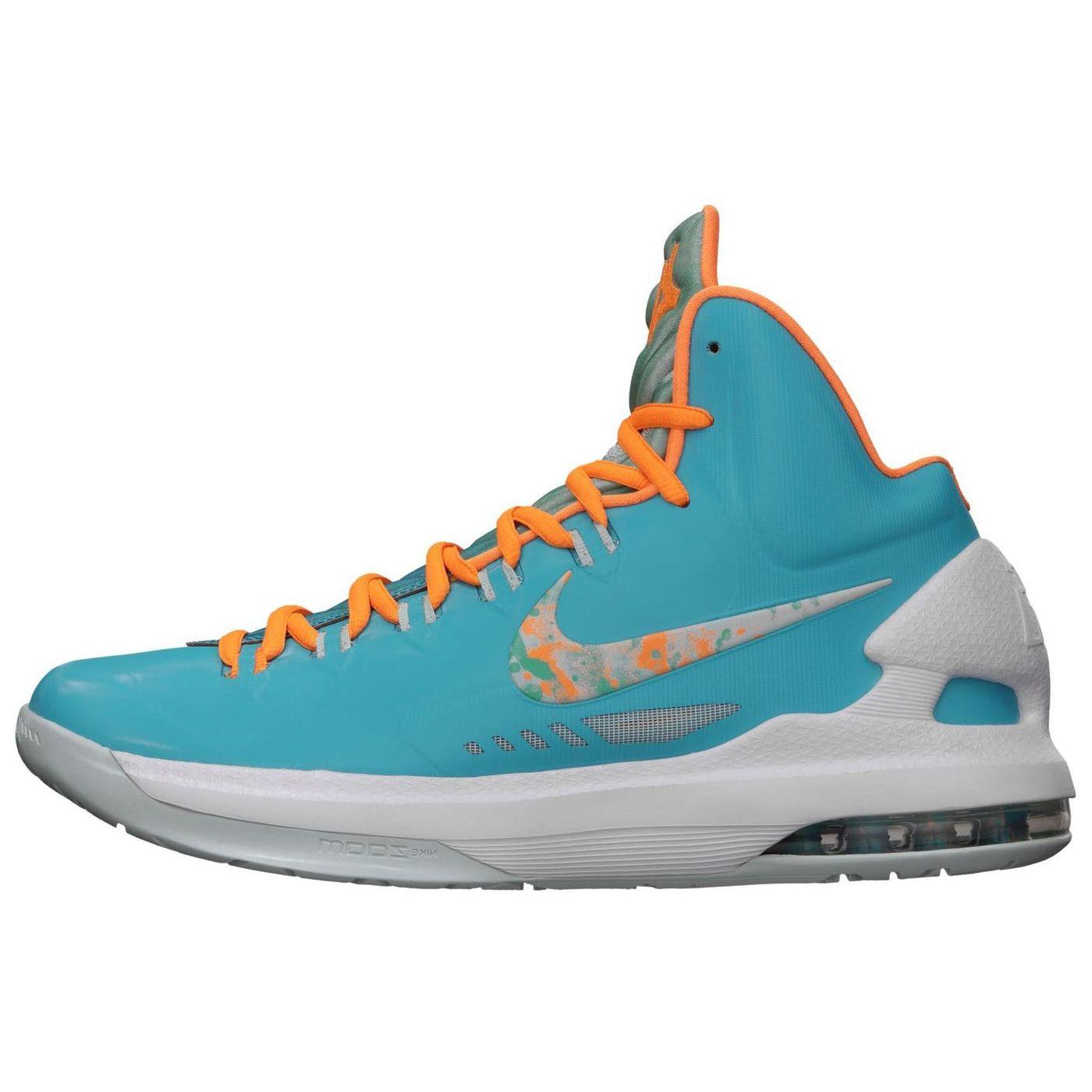 

Мужские кроссовки Nike KD 5 Пасха Синие Бирюзово-Синие Ярко-Цитрусовые-Стекловолокно 554988-402