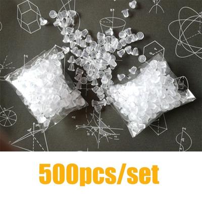 500 stks/partij 4mm Siliconen Rubber Oorbel Sluiting Stijlen Oor Moer Oorbellen Sieraden Accessoires Inpluggen Oorbel Terug Oor Stud Bevindingen