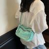 Denim Bag Retro Small Square Bag Women's Shoulder Bag Commuter Crossbody Bag