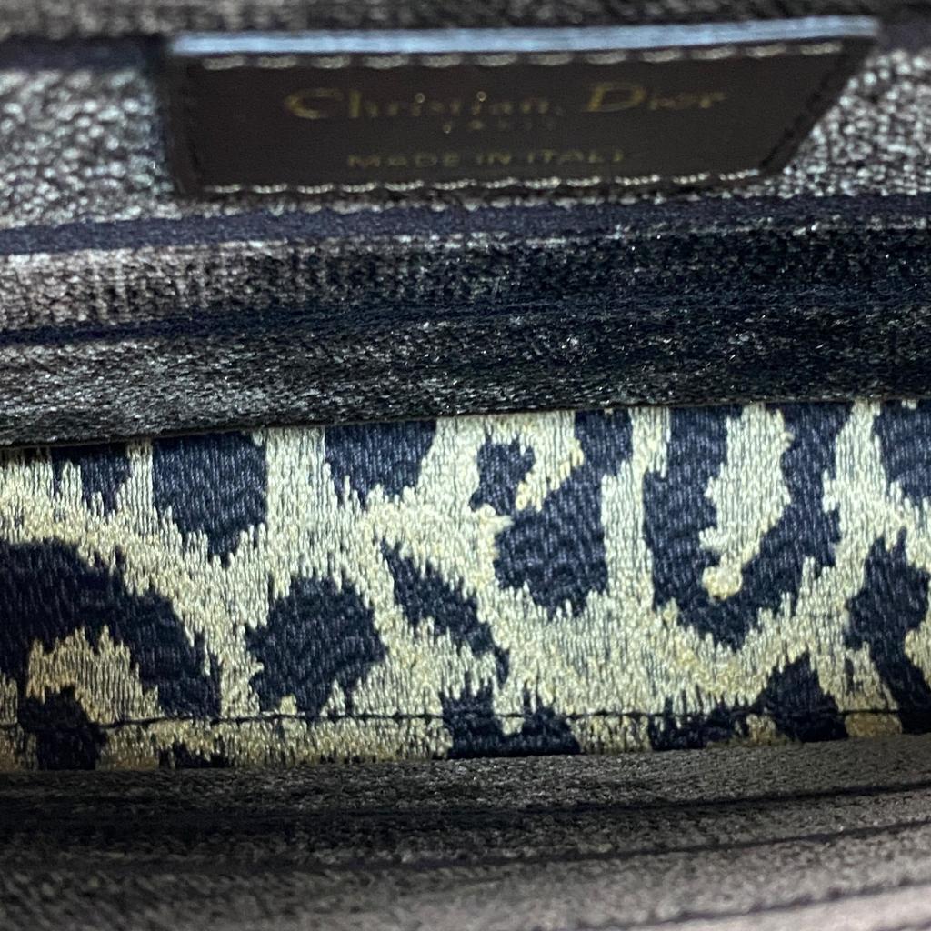 Used DiorShoulder Bag Leopard Suede Women