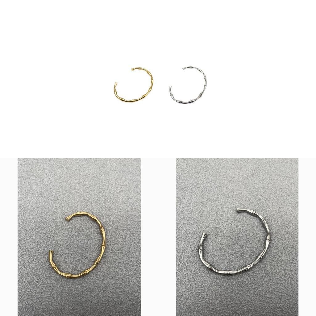 Modern Steel Cshape Bangle Bracelet For Women And Men With Electroplated Finish Fashion Accessory