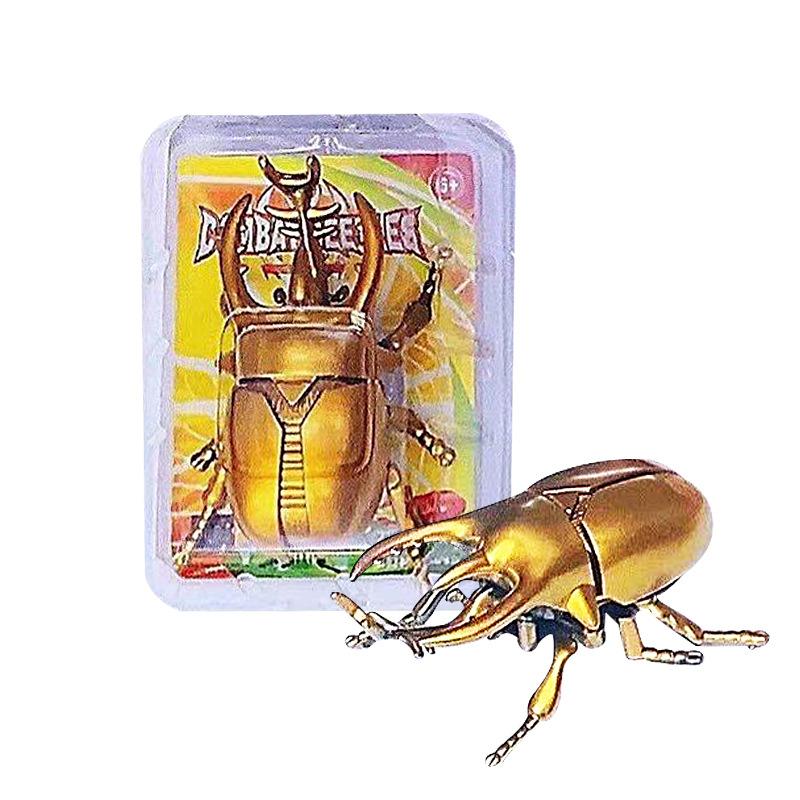 

Креативный реквизит для розыгрышей Модель движущегося насекомого Детский заводной жук Игрушка-заводное животное Настольная игра Подарок на День защиты детей золотой