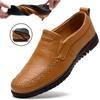 Plus Size Spring Shoes Male Genuine Leather Fashion Youth Men's Casual Leather Shoes Cowhide Men's Shoes