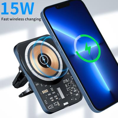 Magnetický držák do auta 15w Rychlá bezdrátová nabíječka pro Magsafe Iphone 14 13 12 Pro Max Příslušenství Držák pro indukční nabíjení
