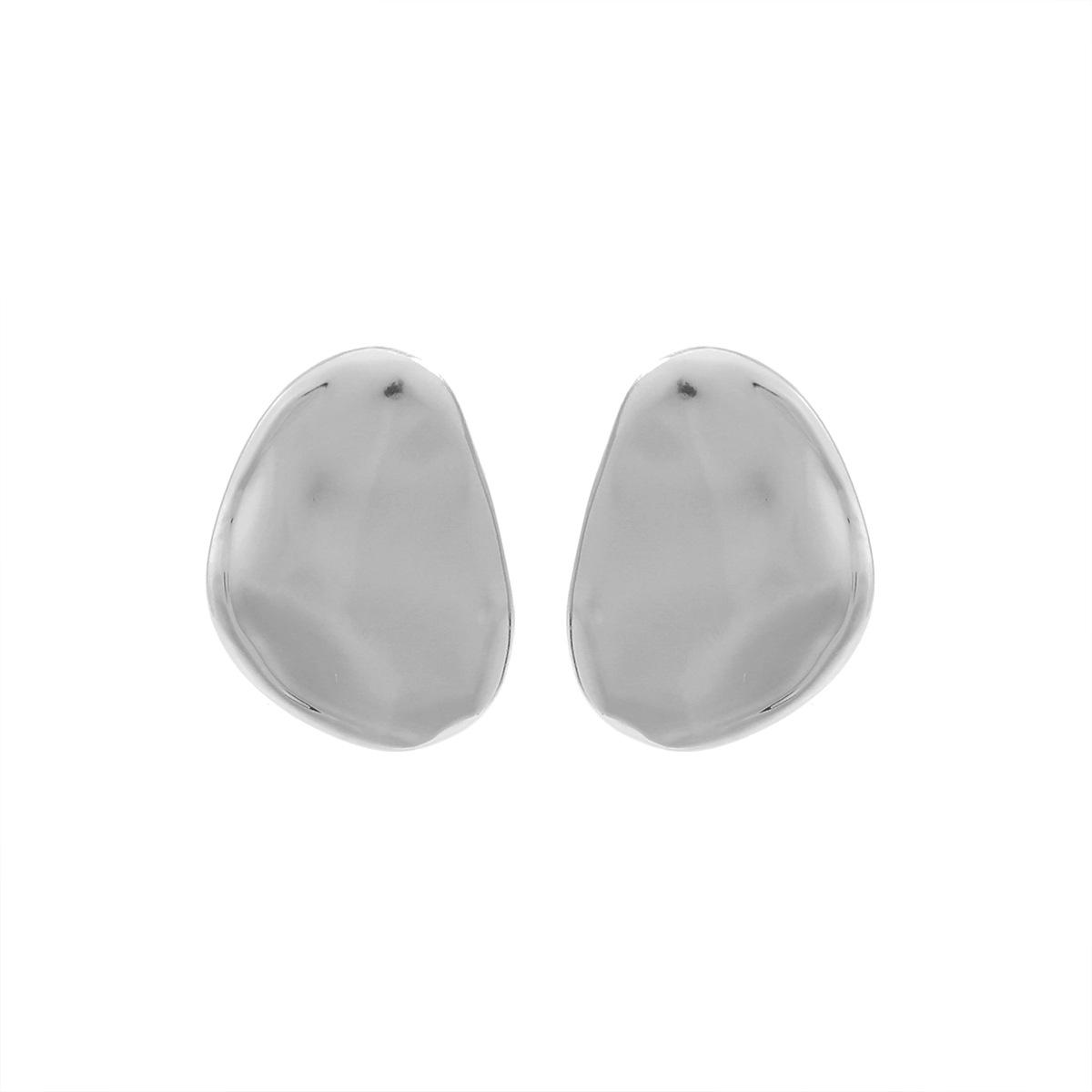 

Преувеличенные крупные брендовые сплавные геометрические серьги женские простые модные легкая роскошь высококлассные серьги в стиле INS серебряный