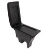 Car Armrest Box Black Central Console Arm Rest Storage Box Red Stitch with USB Interface Replacement for Suzuki VITARA