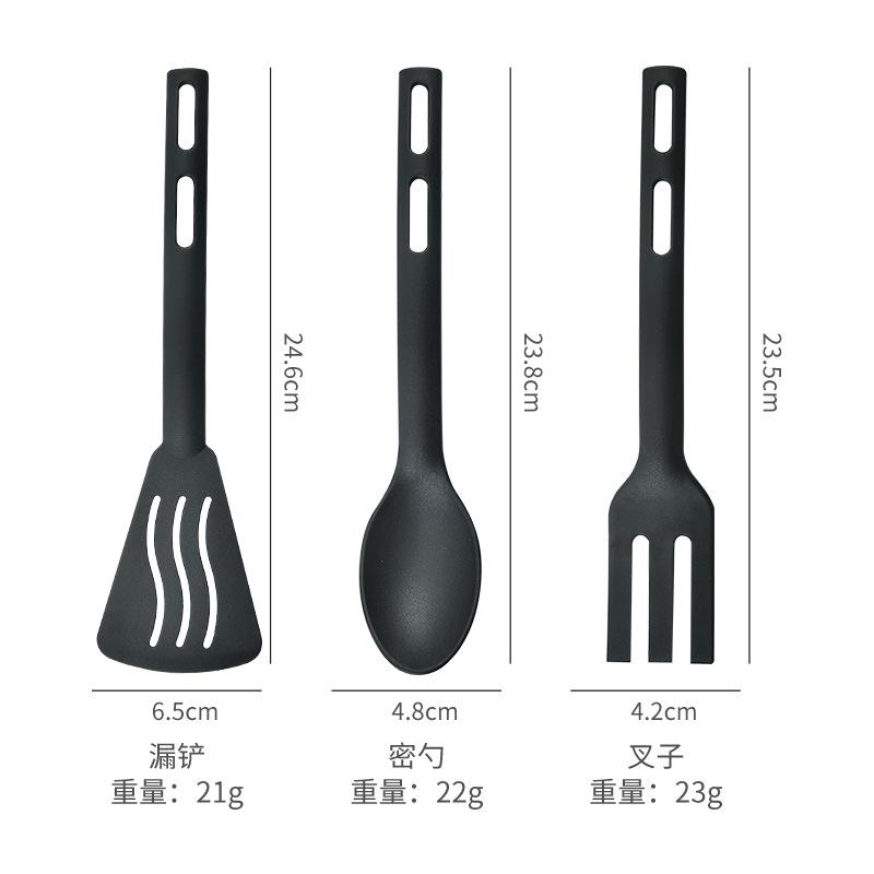 

Nylon Kitchen Utensil Set 3 Pieces Heat Resistant Nonstick Cooking Tools Includes Spatula Spoon Turner for Home and Professional Use One Size
