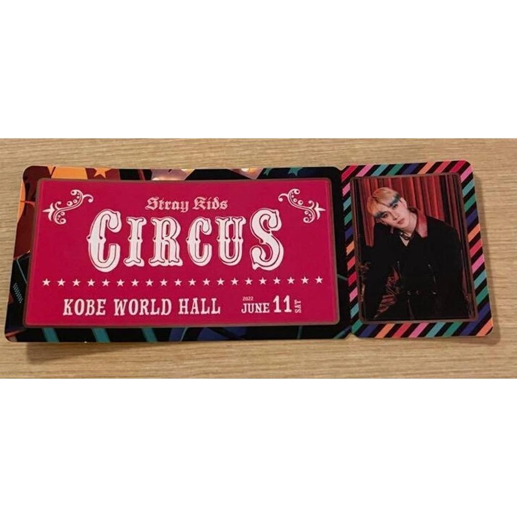 Stray Kids CIRCUS Official picture ticket Sticker Japan Kobe venue June 11,12