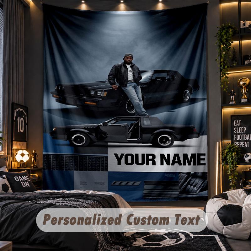 Personalized Wall Tapestry,Kendrick Lamar Custom Printed Name, Fabric Wall Art For Indoor Room Backdrop