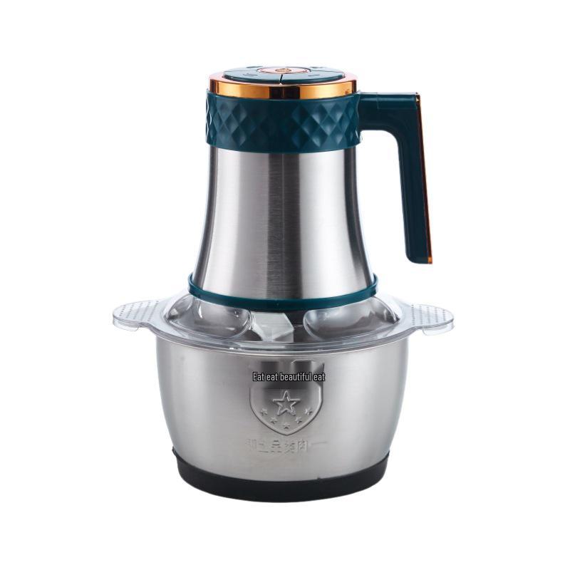 Compact Stainless Steel Electric Food Processor: Multi-functional Meat & Vegetable Grinder, Garlic Mincer & Chopper
