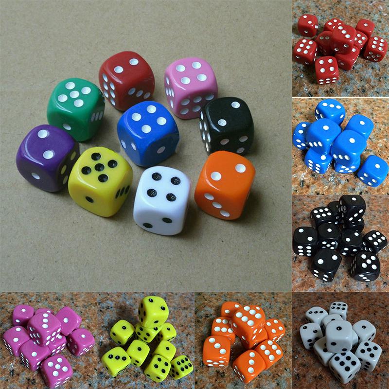 Details about / 10pcs Acrylic Carving Dice 16mm Round Corner High-end Poker Dice For Game H^dm