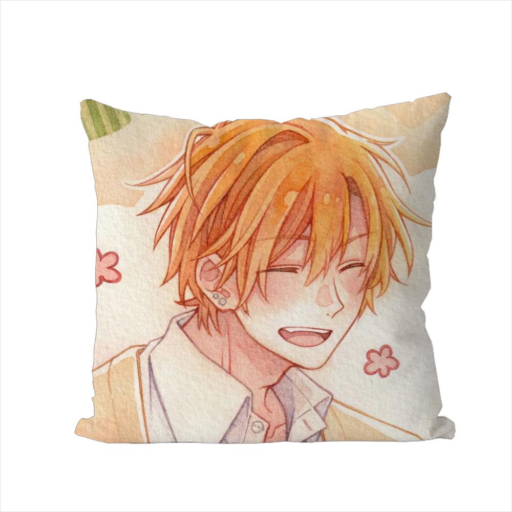 SSasaki And Miyano Pillow Case For Car Sofa Decorative Home Doublesided Print Plush Square Throw Pillow Cushion Cover