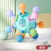 Baby Toys Rotating Rattle Ball Grasping Activity Baby Development Toy Silicone Rattles Baby Sensory Toys for Babies