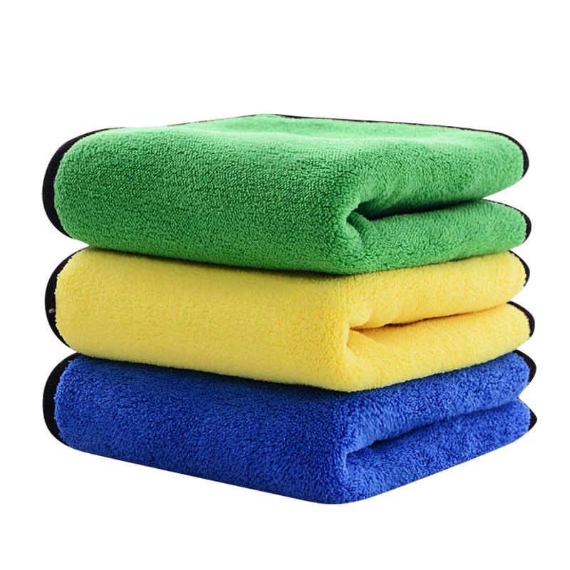 Double-Sided Coral Fleece Car Wash & Kitchen Microfiber Towel