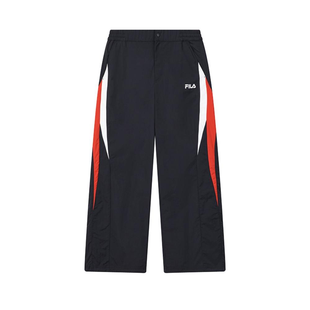 FILA Original Fashion Trend Classic Retro Sports Comfortable Versatile Loose Woven Casual Pants Men bottoms Legendary-Blue F11M629804FNV