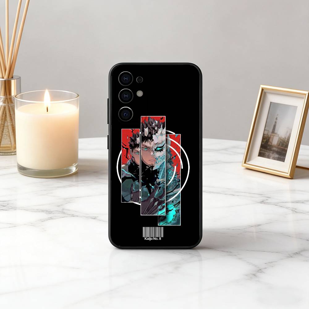 Monster K-Kaiju No. 8-es Phone Case For Samsung S25,S24,S21,S22,S23,S30,Ultra,S20,Plus,Fe,Soft Silicone Black Cover