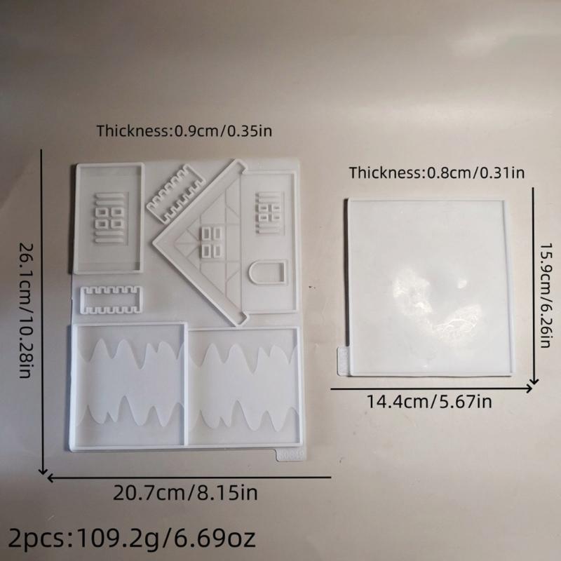 3D Silikonform Haus Kerzenhalter Formen Handgefertigte Bastelformen für Kunsthandwerk und Heimdekorationen mit einzigartigen Designs