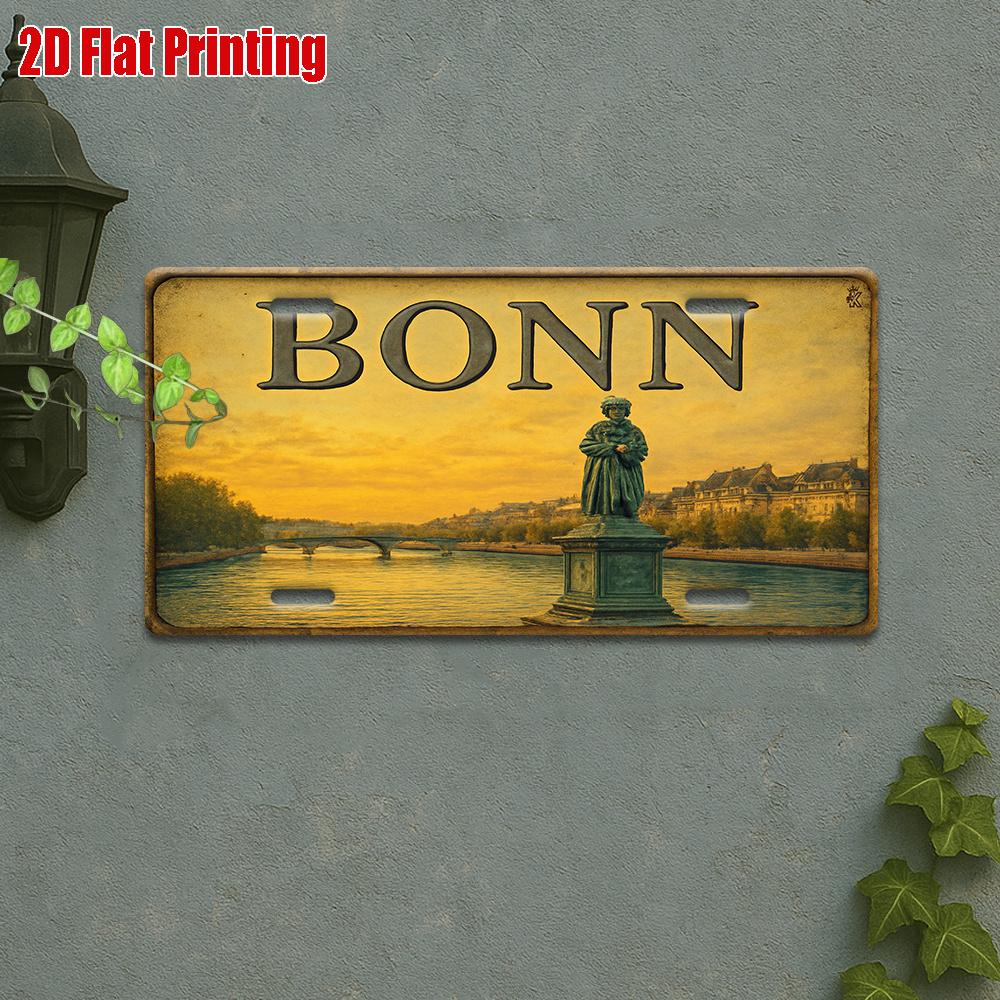 

D Flat Single Item D Flat Printing Vintage Sign Outdoor Wall Decoration Amsterdam Logo Home Decor Capital of The Net 15x30cm(5.9x7.8inch)