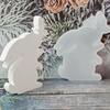 Silicone Candle Molds Non-Stick Bunny Mould Butterfly Design Non-Stick Wax Molds For Candle Making For Easter Spring Crafting