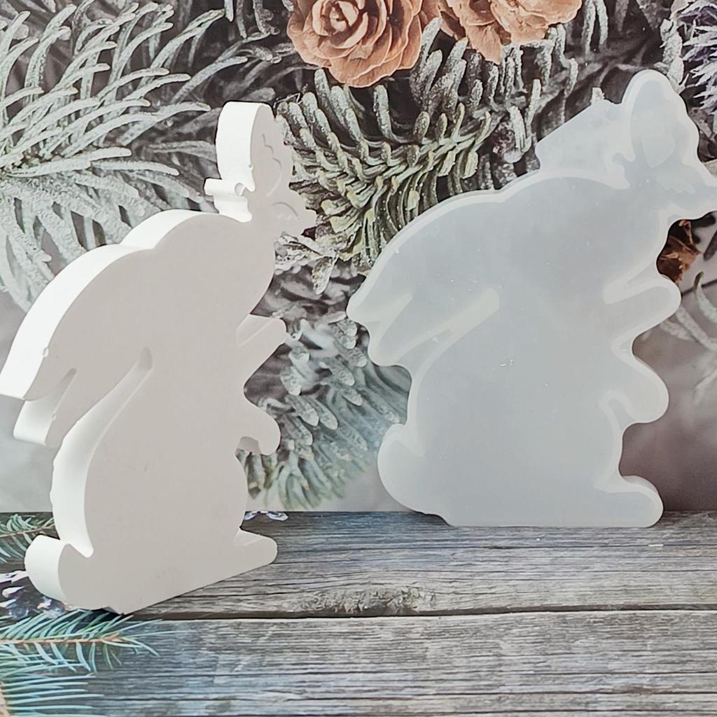 Silicone Candle Molds Non-Stick Bunny Mould Butterfly Design Non-Stick Wax Molds For Candle Making For Easter Spring Crafting