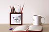 Exotic Shorthair – Pen holder with a cat, desk organizer with a print | Art-Dog