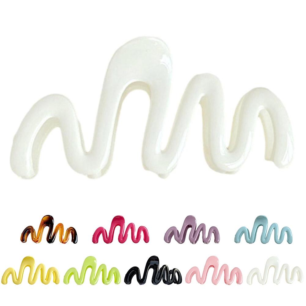 Wellen-Haarspange Kralle Damen Bunt Elegant Mode