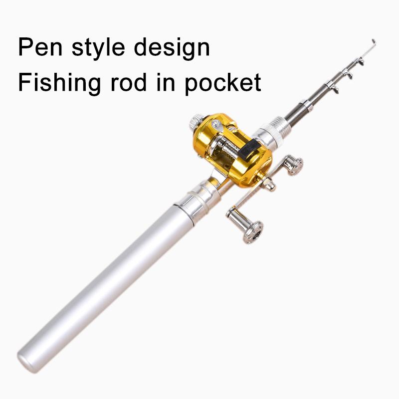 Ultra Short Pocket Rods Steelhead Fishing Rods Small Micro Mini Fishing Rods 1M 1.4M 1.6 Drum Reel Ice Fishing