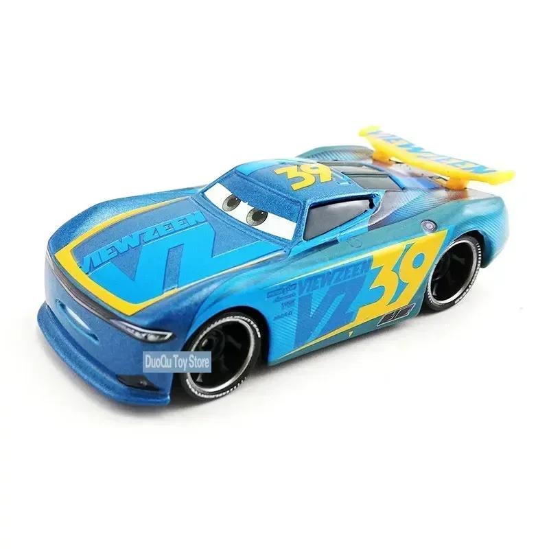 Pixar Cars 3 lightning mcqueen raceauto's Serie Blinkr Black Storm Jackson Geen Stilstand Metalen Diecast model Auto's Kind Cadeau