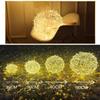 Year 20Cm Hanging Light Led Light Multiple Colors Rattan Ball Fairy Light String Waterproof Garden Holiday Gift