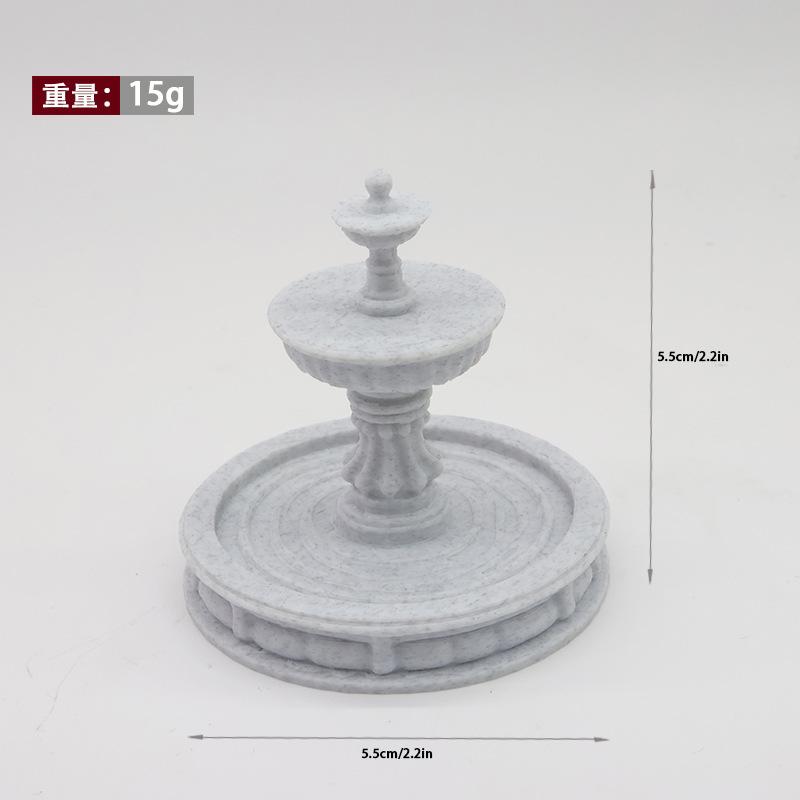 1 Piece European Outdoor Dollhouse Fountain Decor Circulating Water Villa Garden Courtyard Landscaping Flowing Water Ornament
